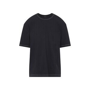 Lemaire Relaxed-Fit Black T-Shirt With Contrast Stitching - NWT